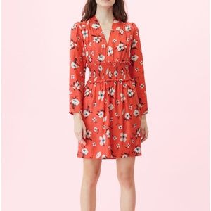 Rebecca Taylor Daniella Floral V-Neck Dress